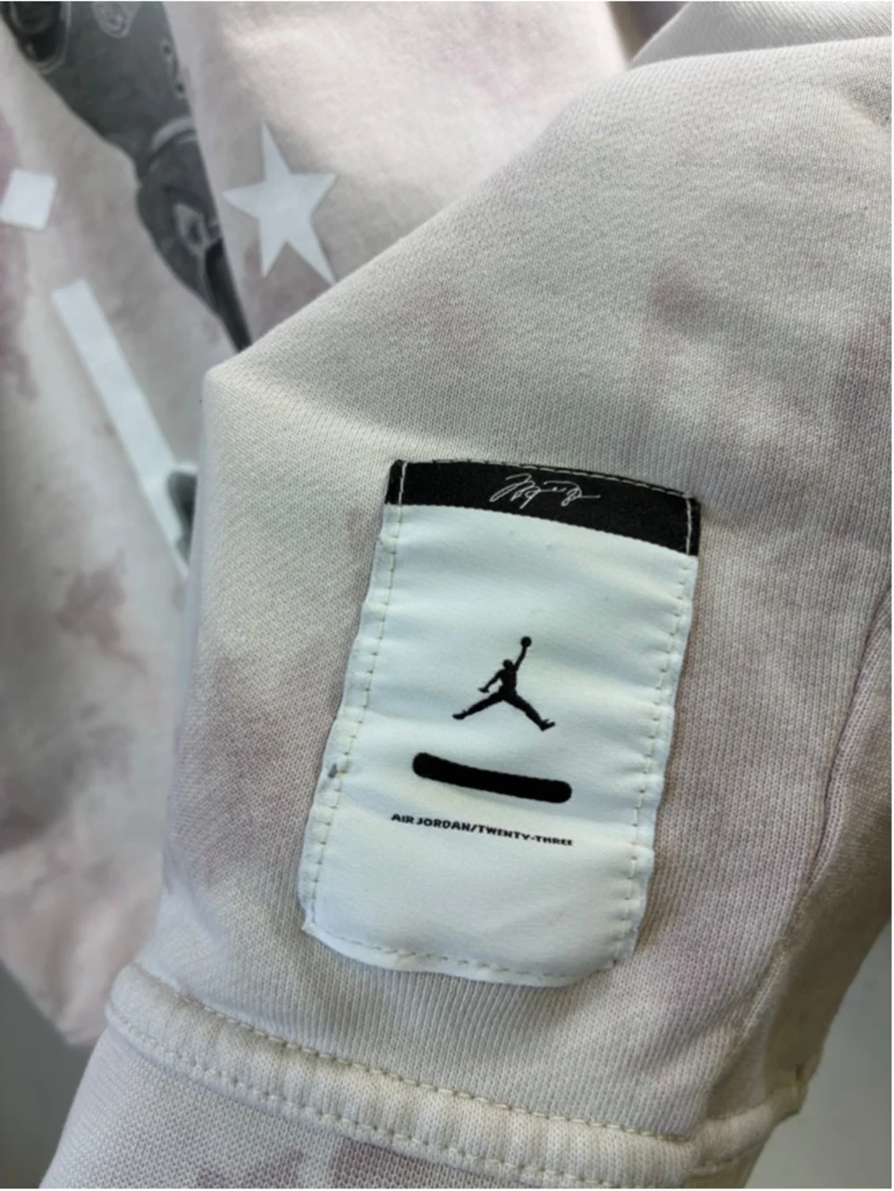 Jordan Tie-Dye Hoodie L Off-White/Purple Size L